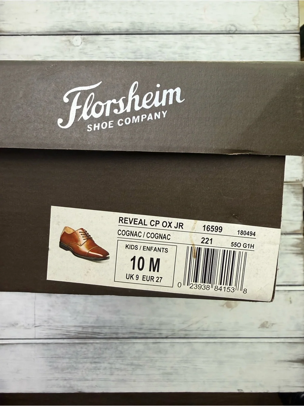 Florsheim Tan Brown Leather Lace-Up Oxfords